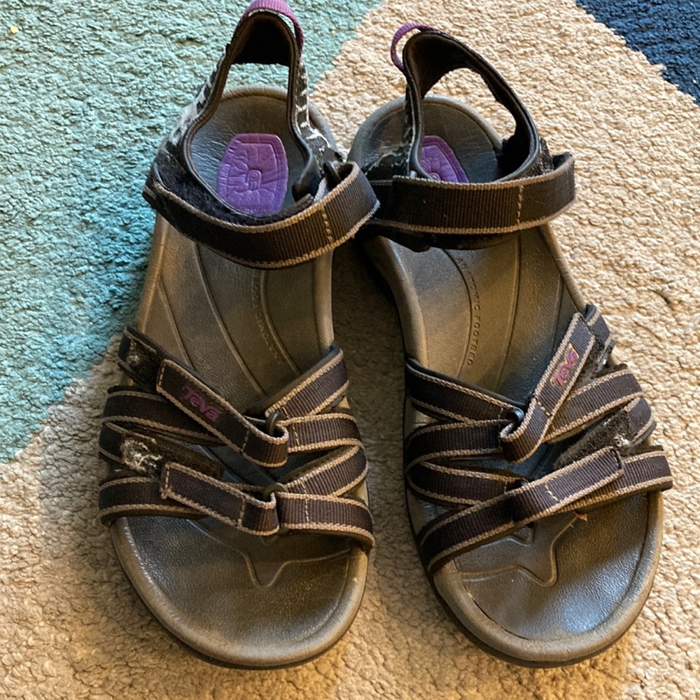 Teva Black Sandals Sz 7.5